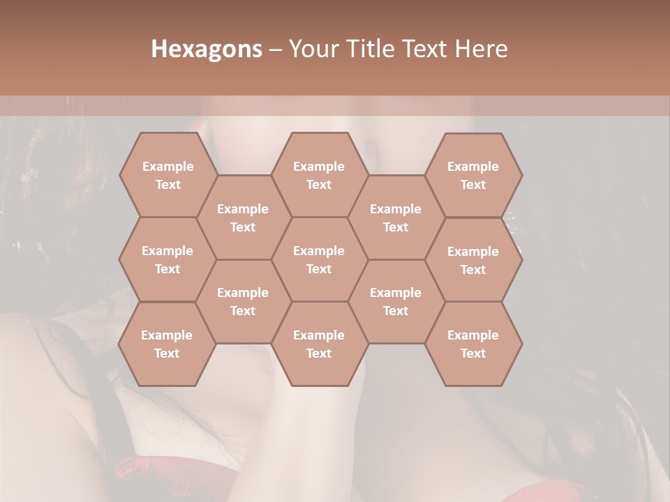 Cheerful Bra Undergarments PowerPoint Template