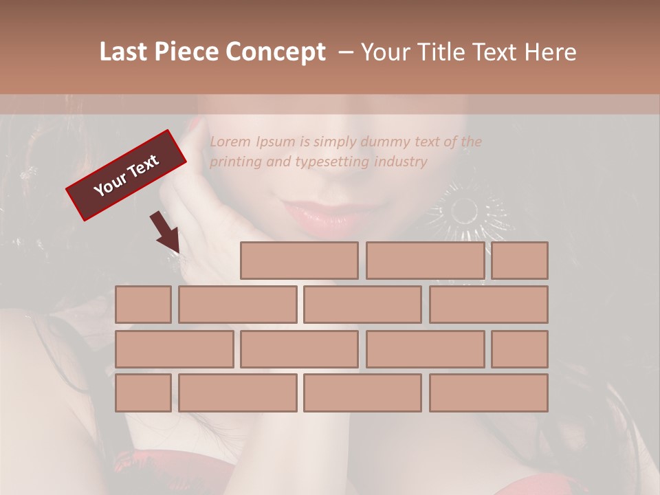 Cheerful Bra Undergarments PowerPoint Template