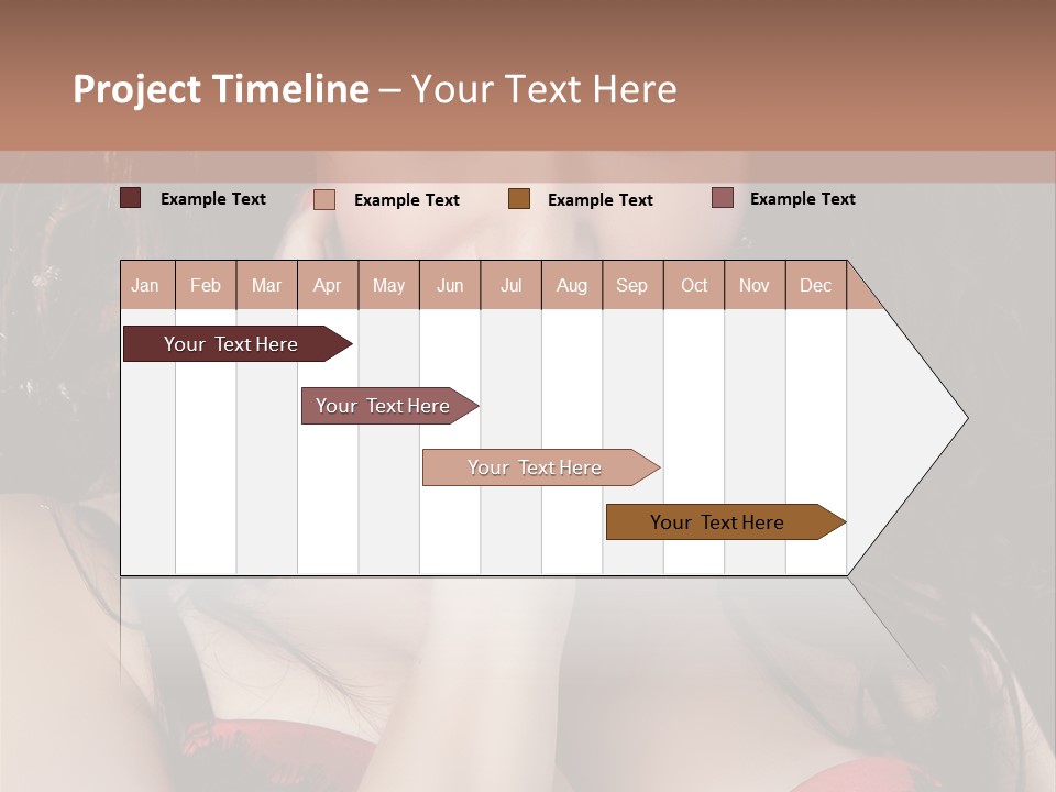 Cheerful Bra Undergarments PowerPoint Template
