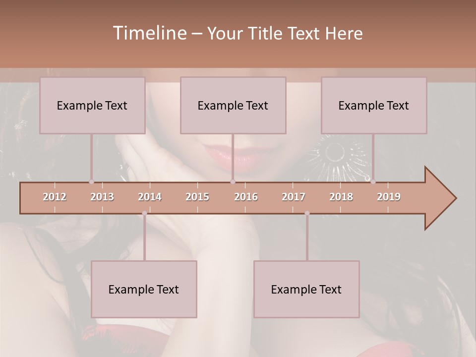 Cheerful Bra Undergarments PowerPoint Template