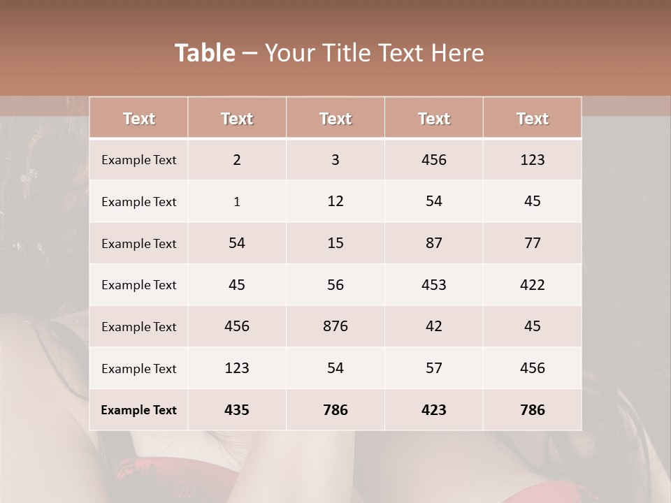 Cheerful Bra Undergarments PowerPoint Template