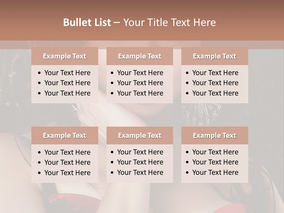 Cheerful Bra Undergarments PowerPoint Template