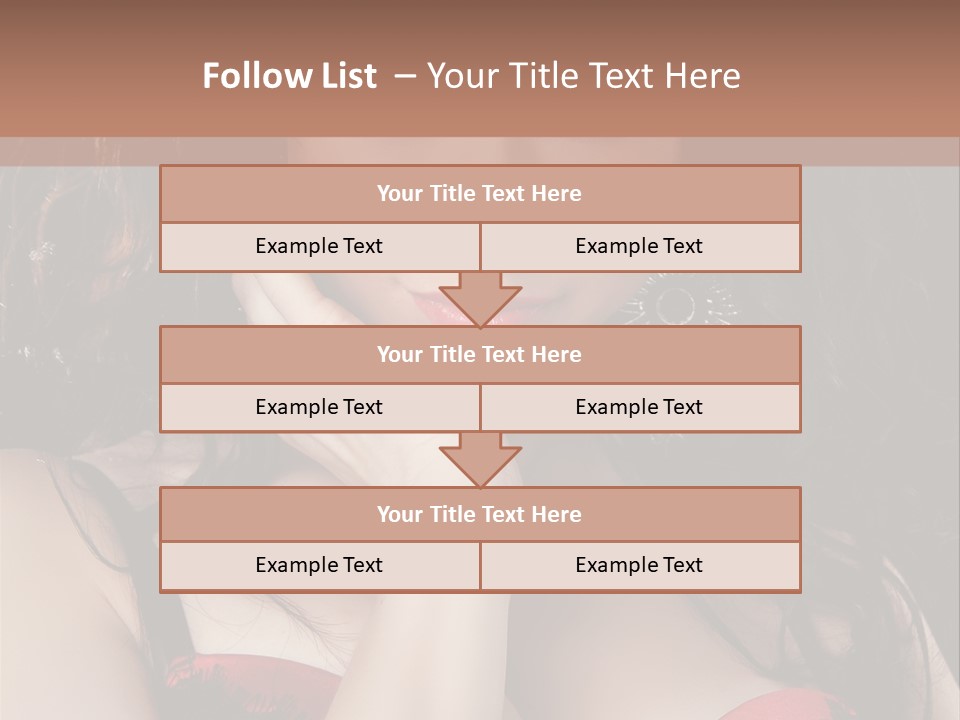 Cheerful Bra Undergarments PowerPoint Template