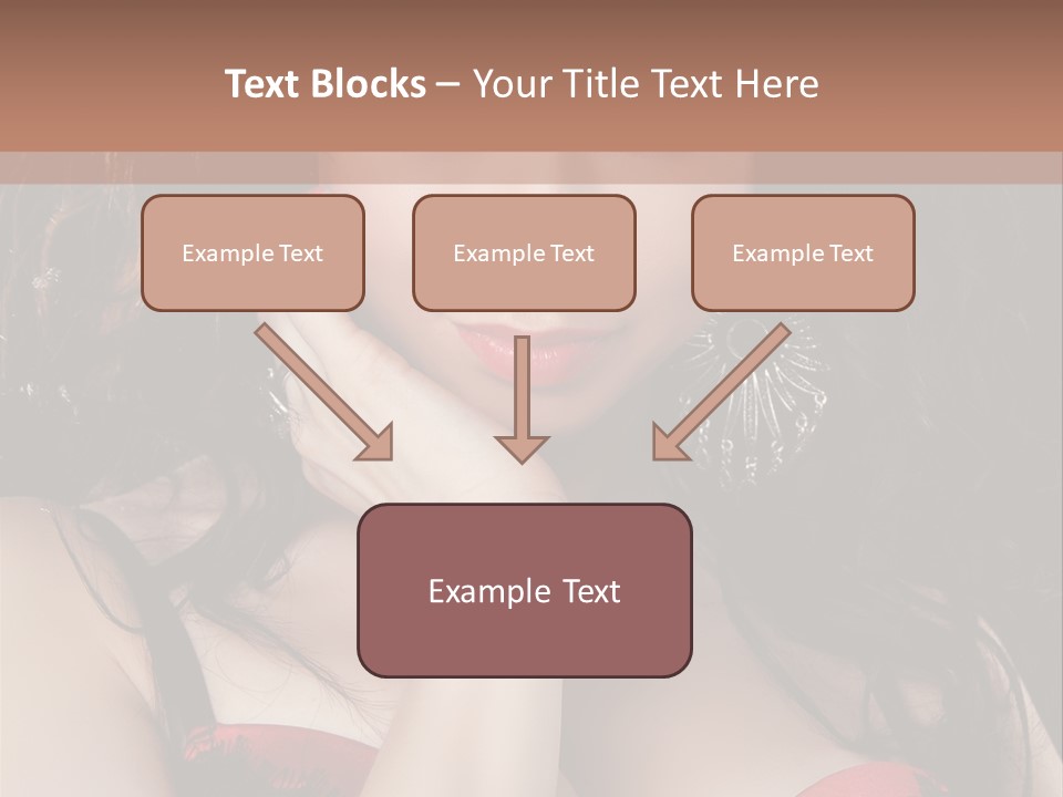 Cheerful Bra Undergarments PowerPoint Template