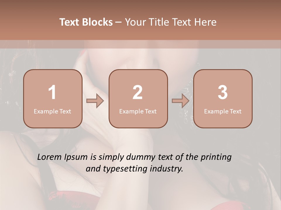 Cheerful Bra Undergarments PowerPoint Template