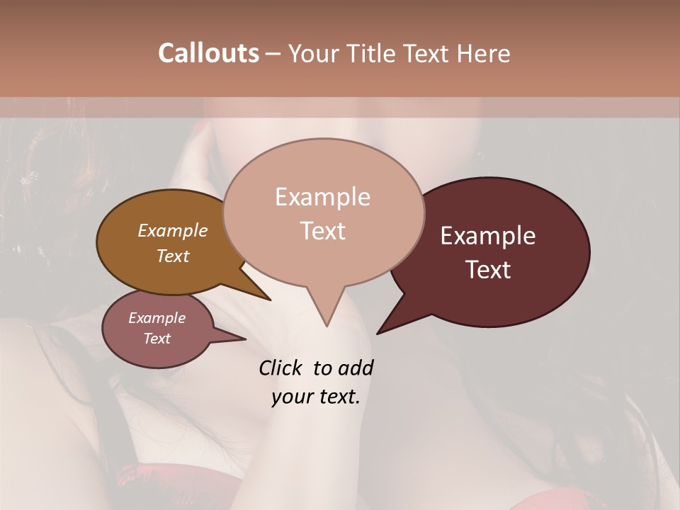 Cheerful Bra Undergarments PowerPoint Template