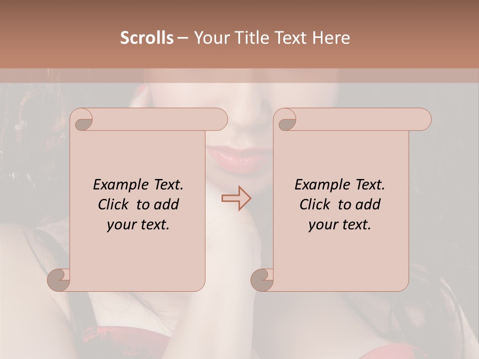 Cheerful Bra Undergarments PowerPoint Template