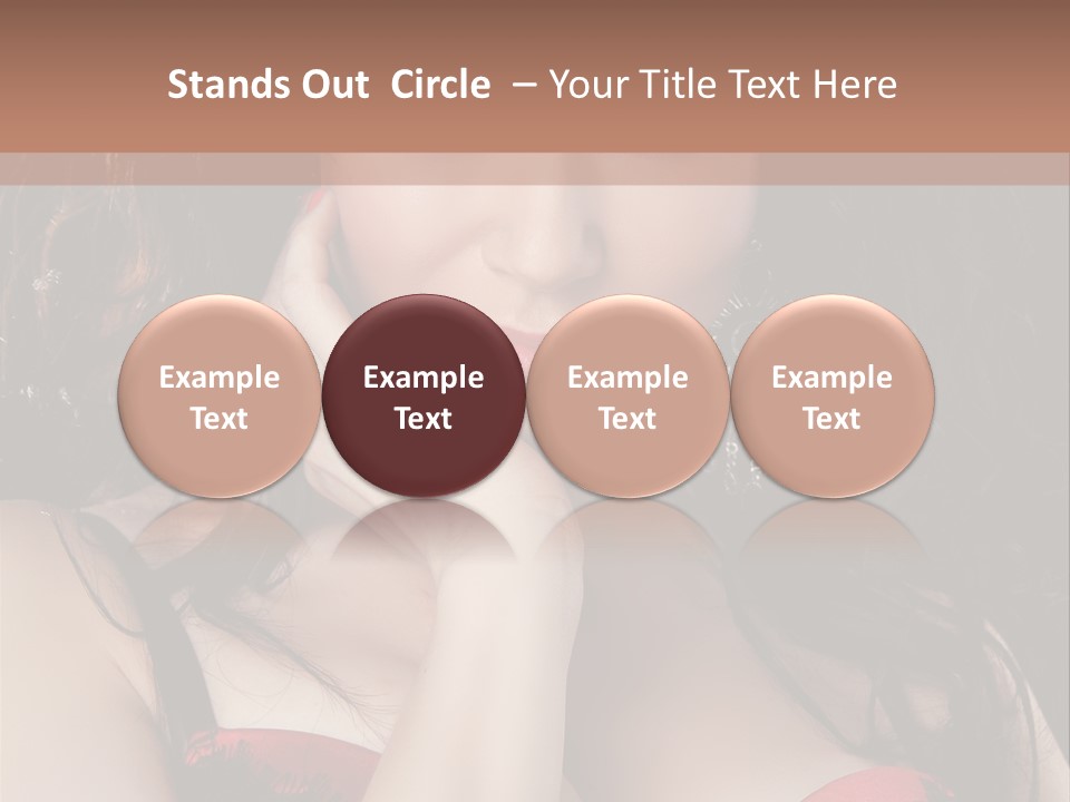 Cheerful Bra Undergarments PowerPoint Template