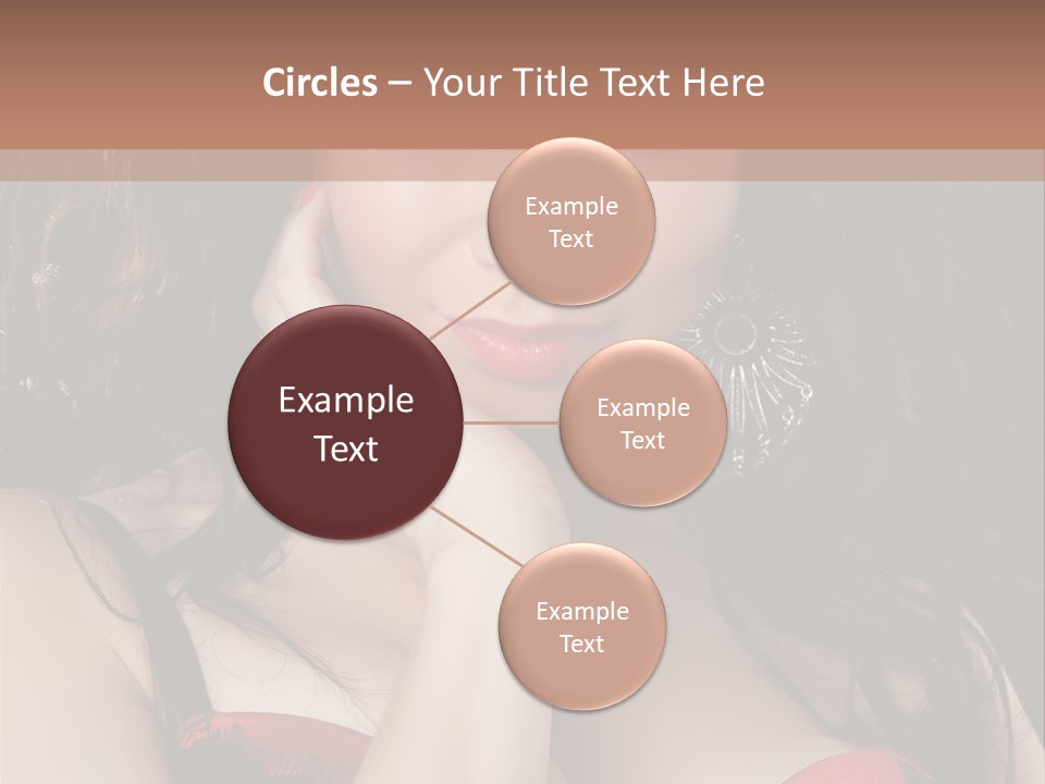 Cheerful Bra Undergarments PowerPoint Template