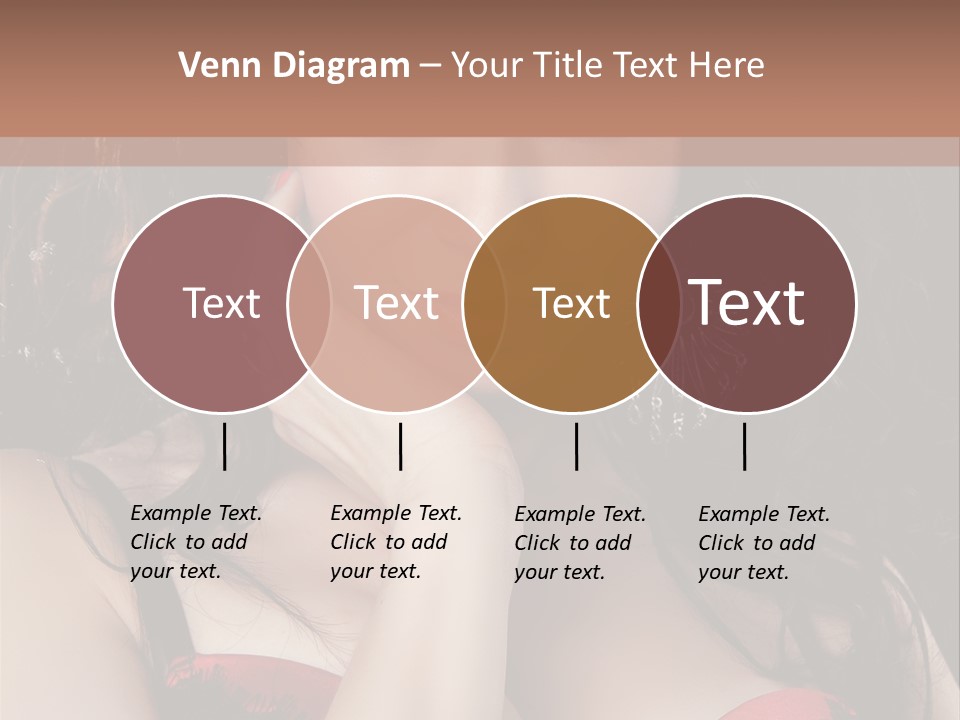 Cheerful Bra Undergarments PowerPoint Template