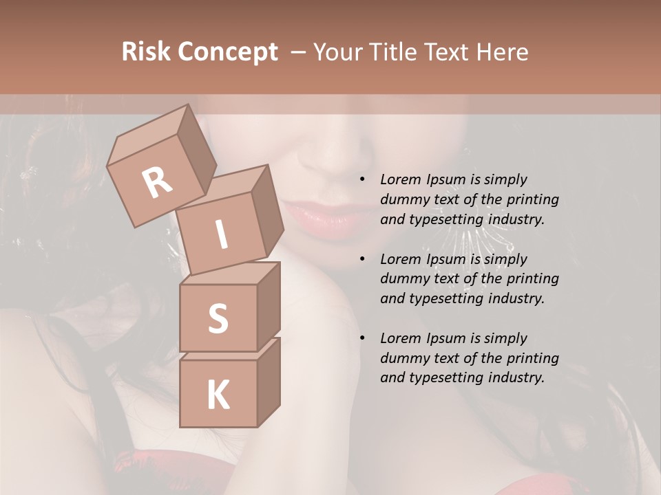 Cheerful Bra Undergarments PowerPoint Template