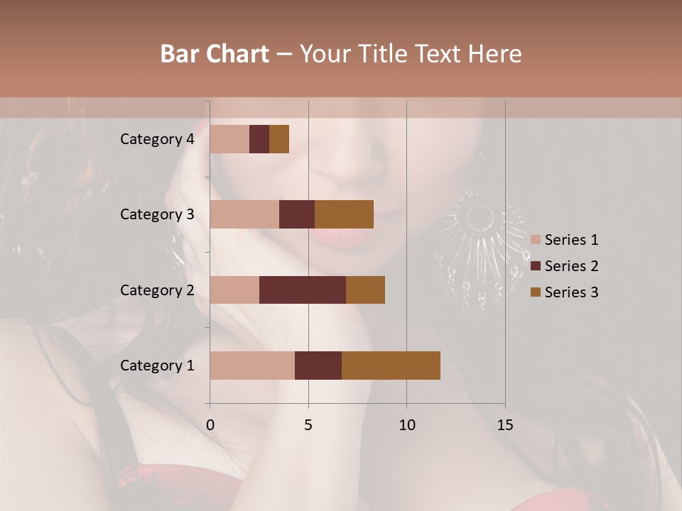 Cheerful Bra Undergarments PowerPoint Template