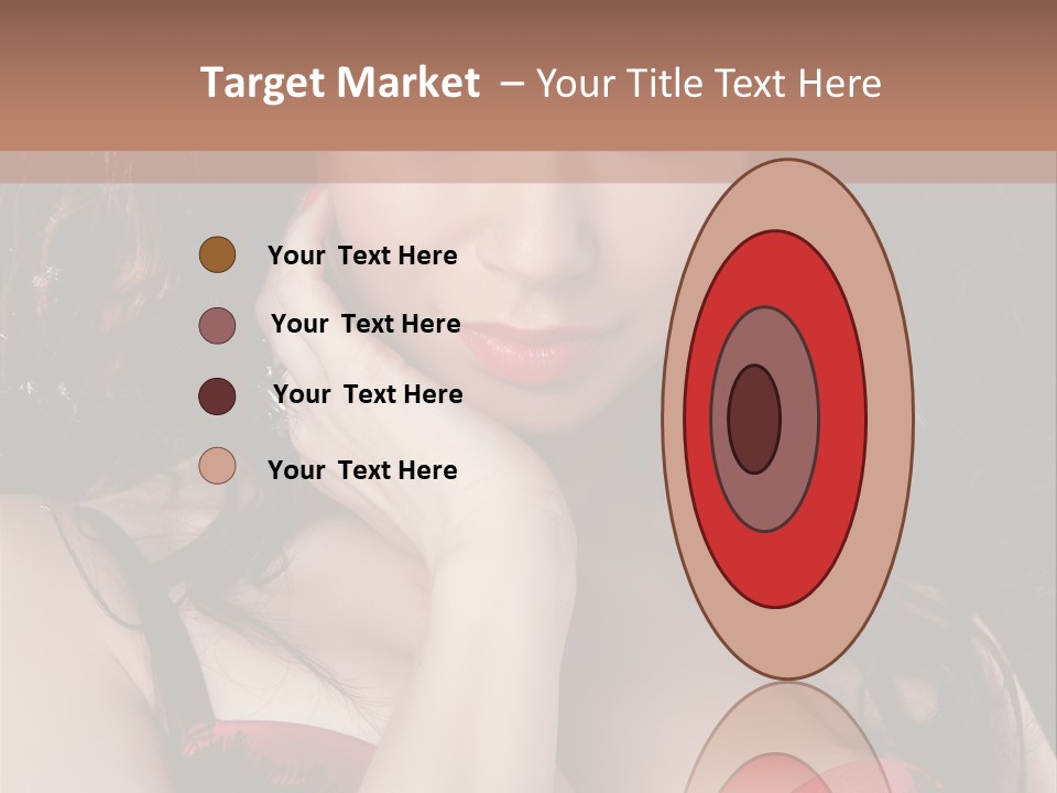 Cheerful Bra Undergarments PowerPoint Template