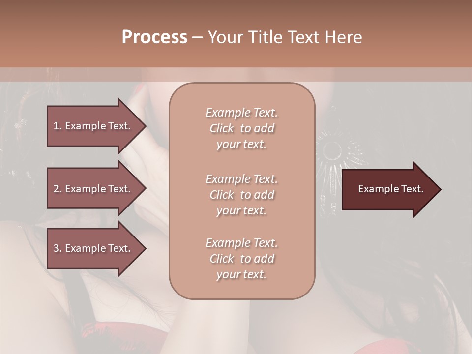 Cheerful Bra Undergarments PowerPoint Template