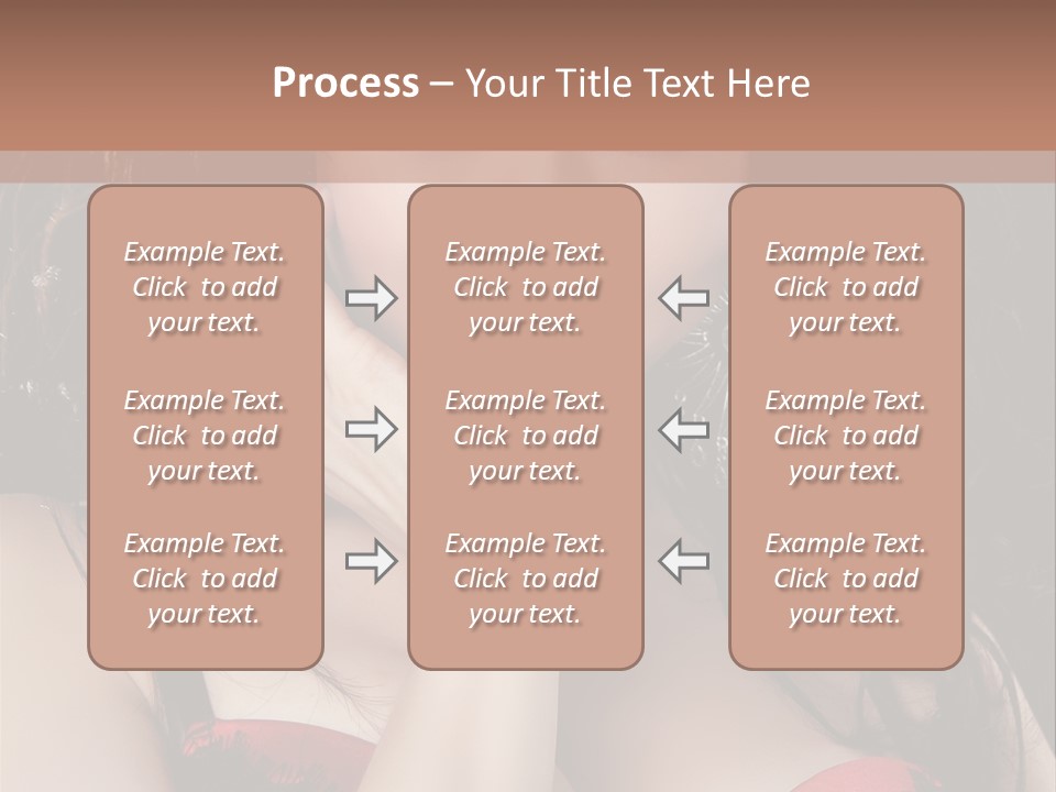 Cheerful Bra Undergarments PowerPoint Template