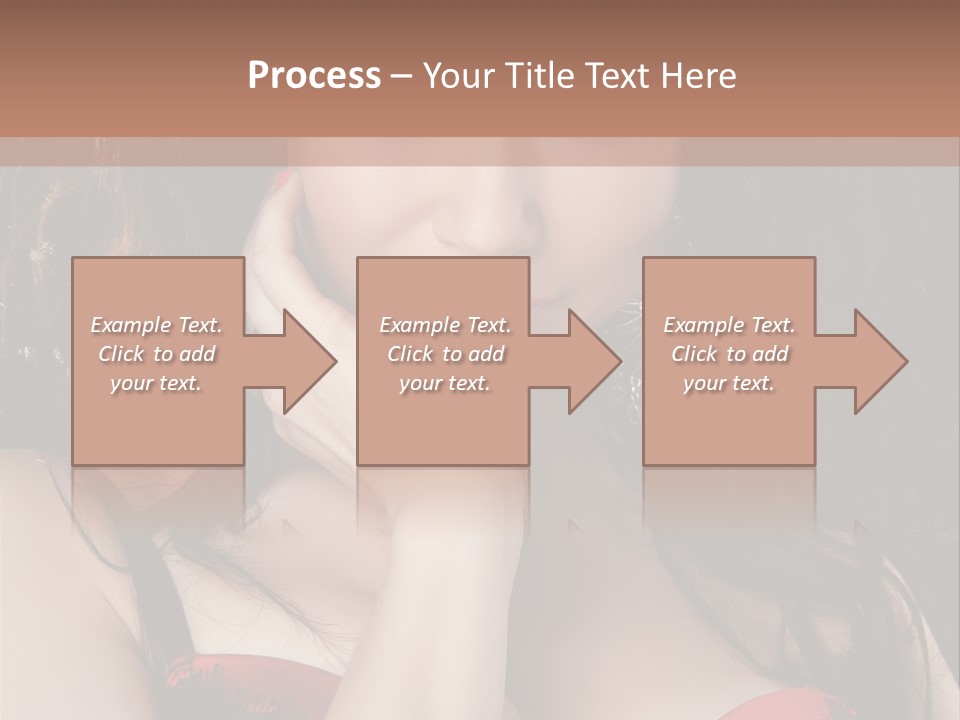 Cheerful Bra Undergarments PowerPoint Template