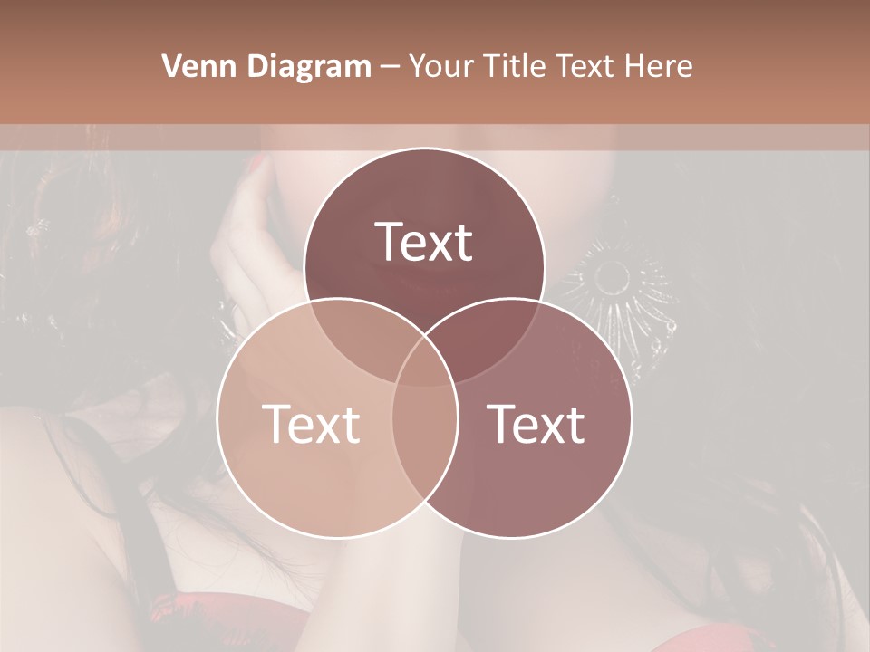 Cheerful Bra Undergarments PowerPoint Template