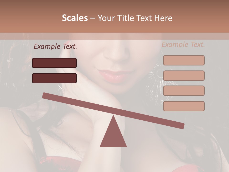 Cheerful Bra Undergarments PowerPoint Template