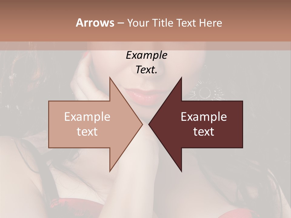 Cheerful Bra Undergarments PowerPoint Template