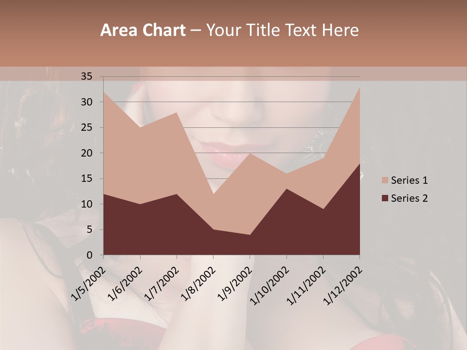 Cheerful Bra Undergarments PowerPoint Template