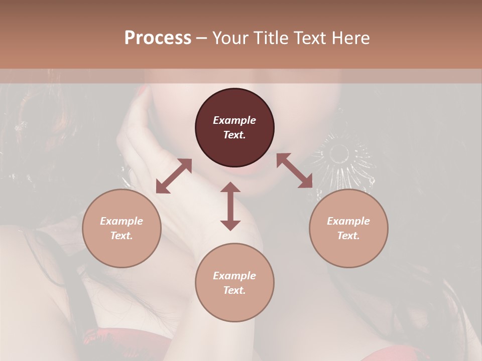 Cheerful Bra Undergarments PowerPoint Template