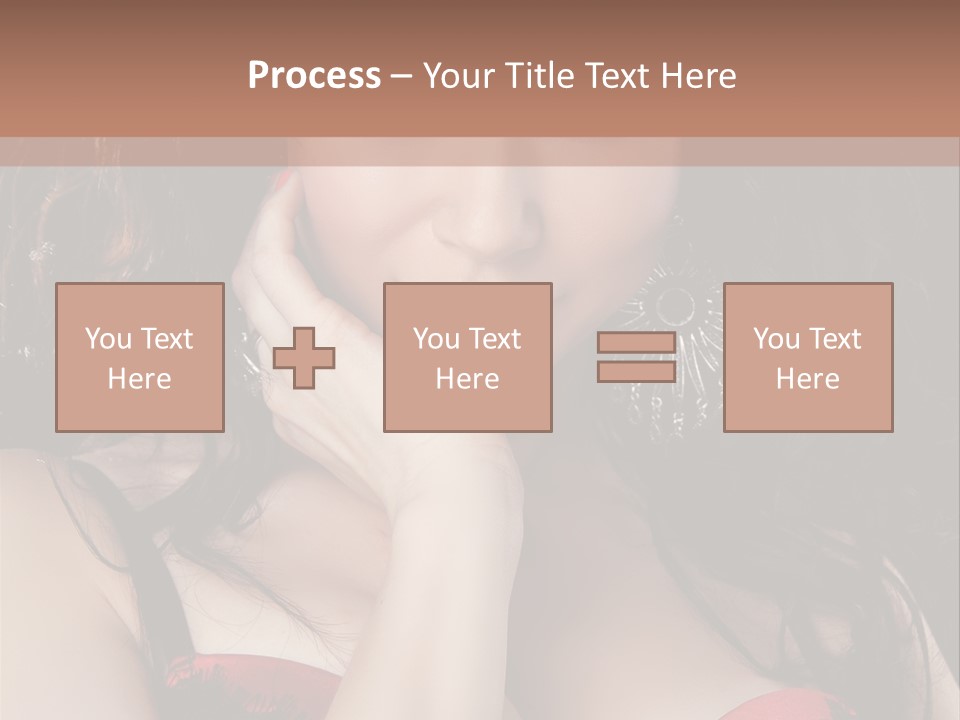 Cheerful Bra Undergarments PowerPoint Template