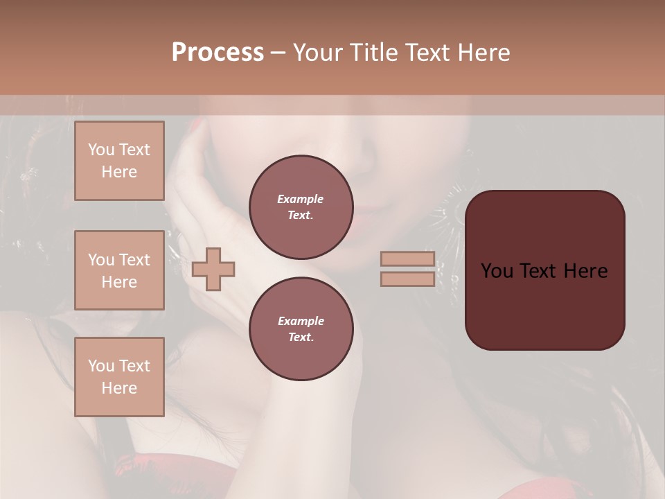 Cheerful Bra Undergarments PowerPoint Template