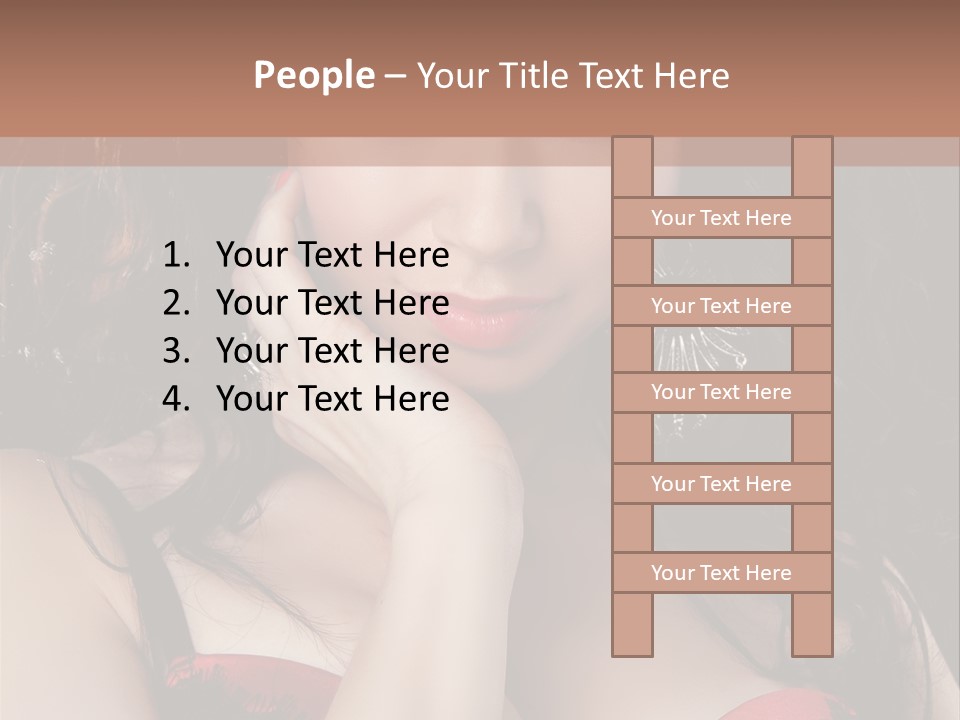 Cheerful Bra Undergarments PowerPoint Template