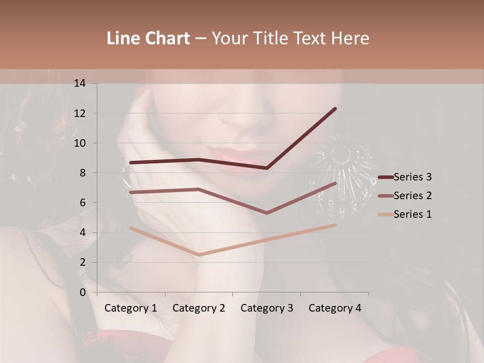 Cheerful Bra Undergarments PowerPoint Template