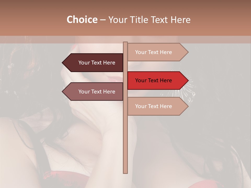 Cheerful Bra Undergarments PowerPoint Template