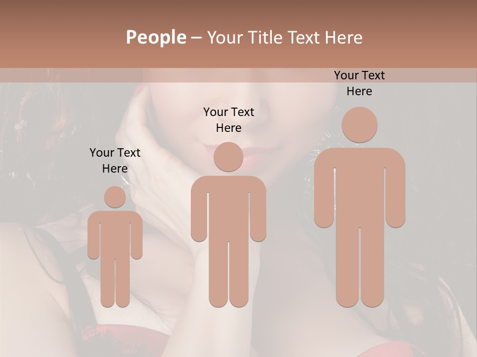 Cheerful Bra Undergarments PowerPoint Template