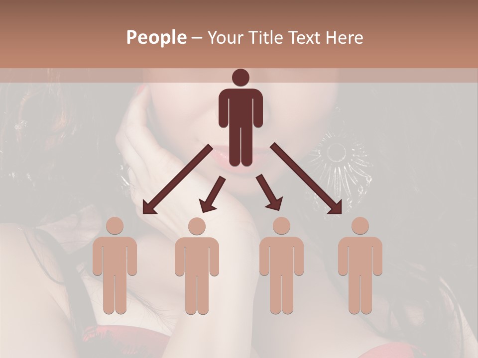 Cheerful Bra Undergarments PowerPoint Template