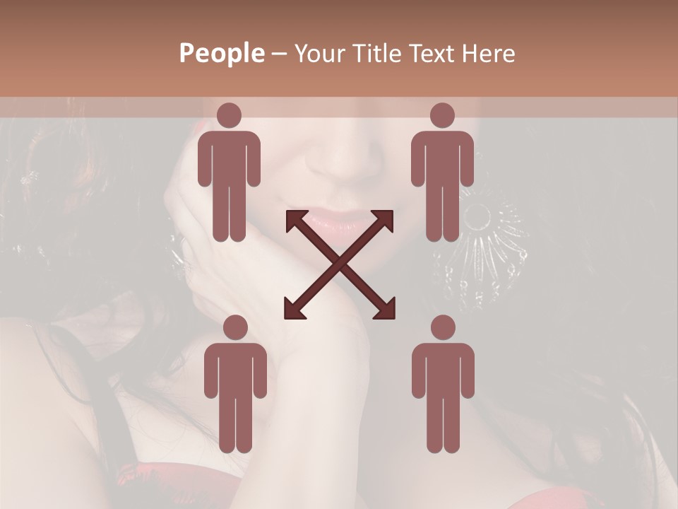 Cheerful Bra Undergarments PowerPoint Template