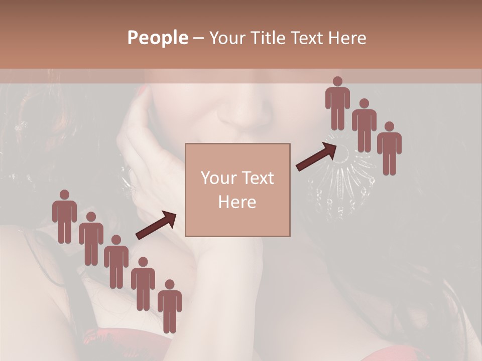 Cheerful Bra Undergarments PowerPoint Template