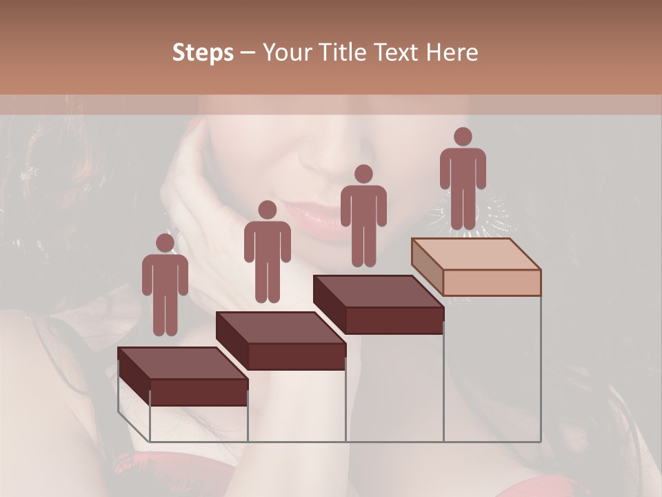 Cheerful Bra Undergarments PowerPoint Template