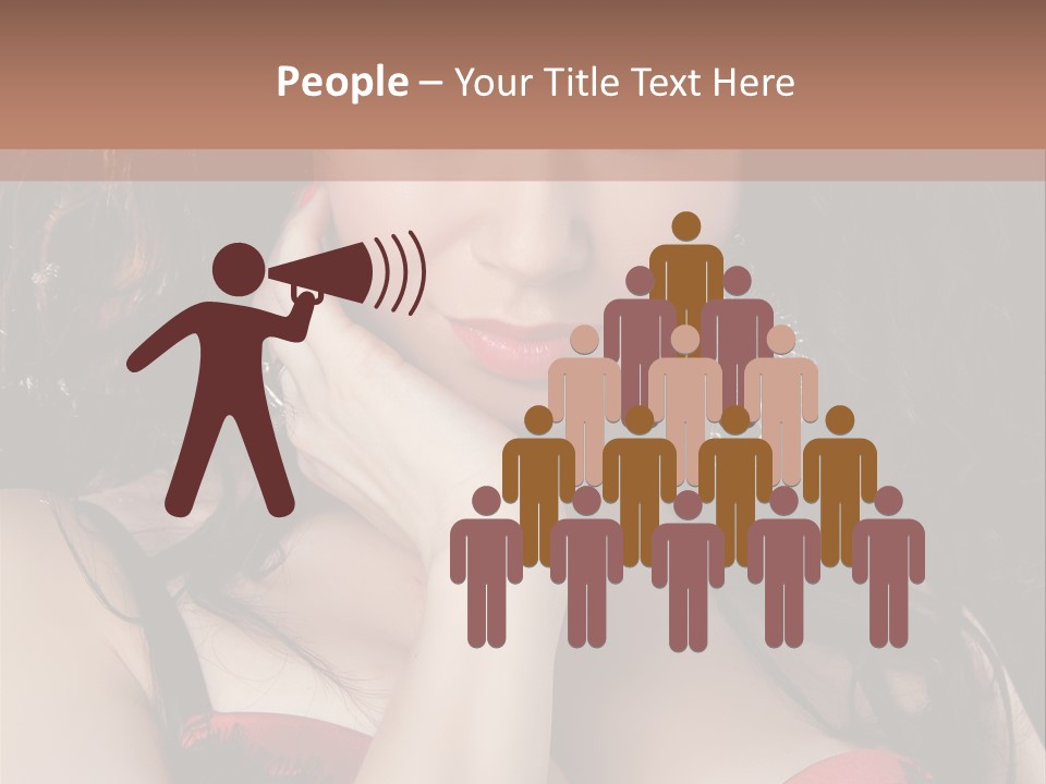 Cheerful Bra Undergarments PowerPoint Template