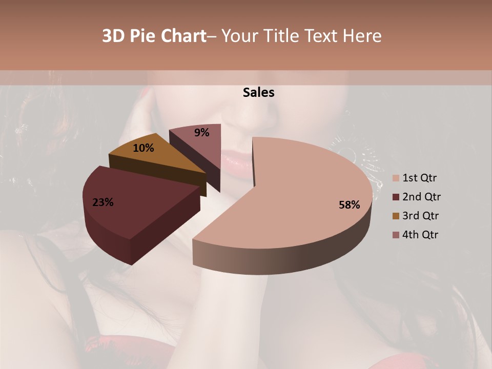 Cheerful Bra Undergarments PowerPoint Template