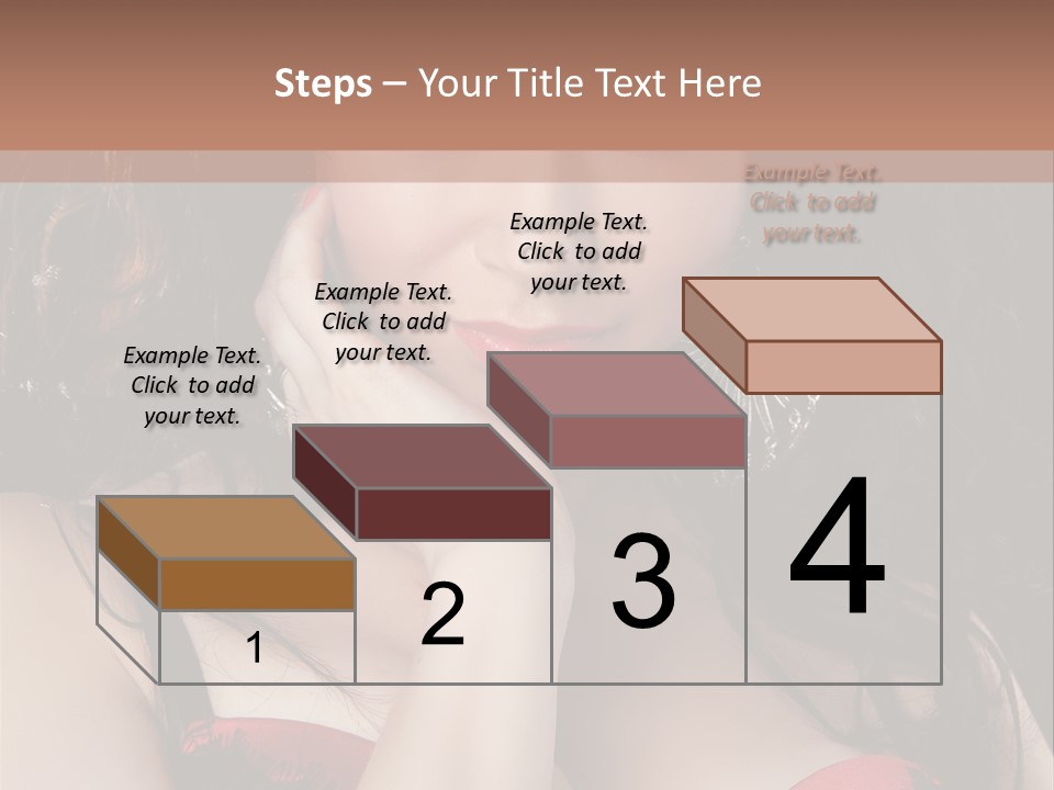 Cheerful Bra Undergarments PowerPoint Template