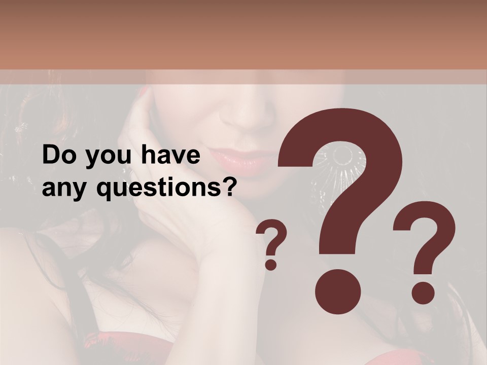 Cheerful Bra Undergarments PowerPoint Template