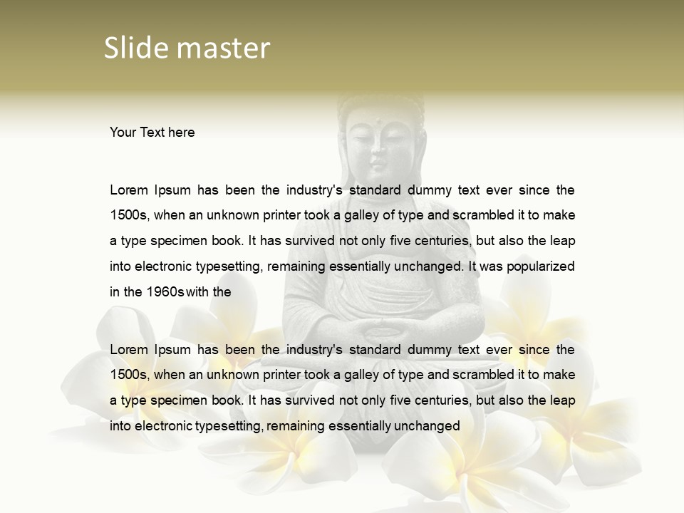 Harmonie Buddha Boudha PowerPoint Template
