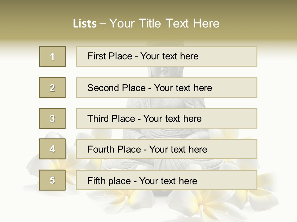 Harmonie Buddha Boudha PowerPoint Template