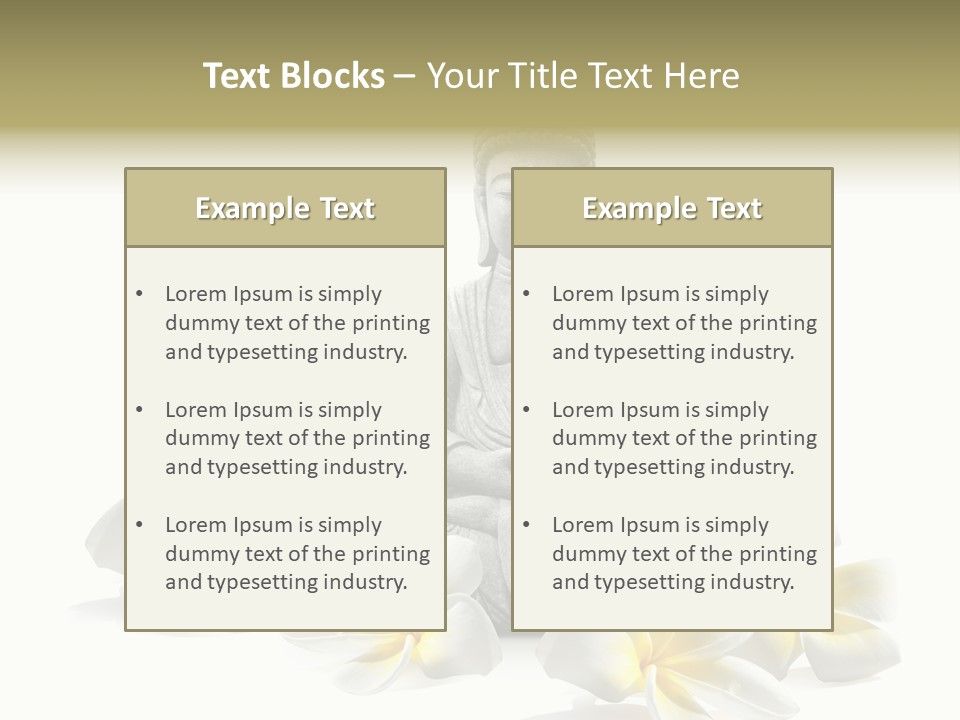 Harmonie Buddha Boudha PowerPoint Template