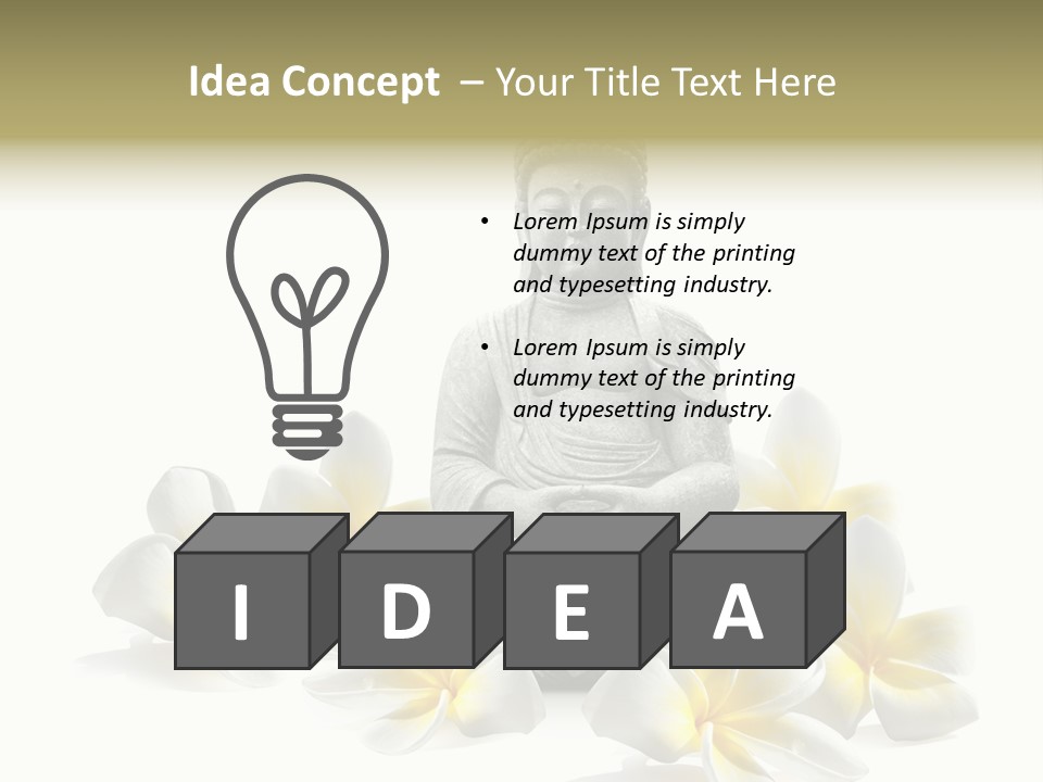 Harmonie Buddha Boudha PowerPoint Template