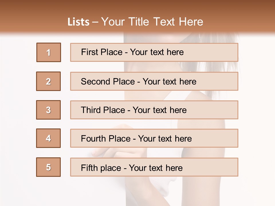 Beautiful Add Girl PowerPoint Template