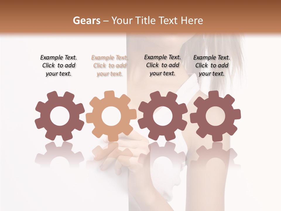 Beautiful Add Girl PowerPoint Template