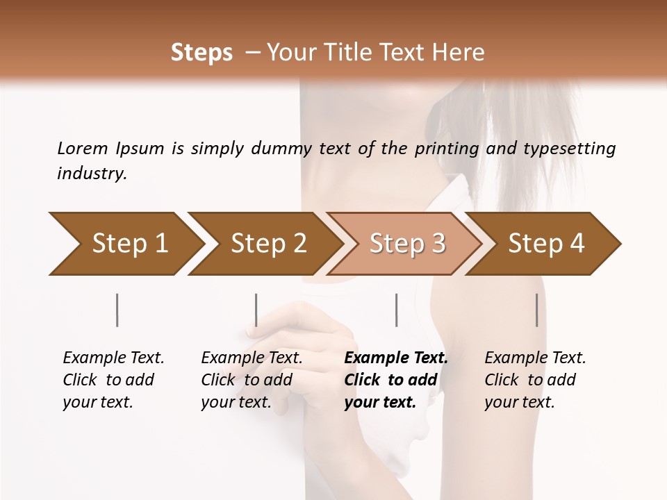 Beautiful Add Girl PowerPoint Template
