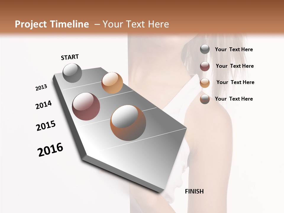 Beautiful Add Girl PowerPoint Template
