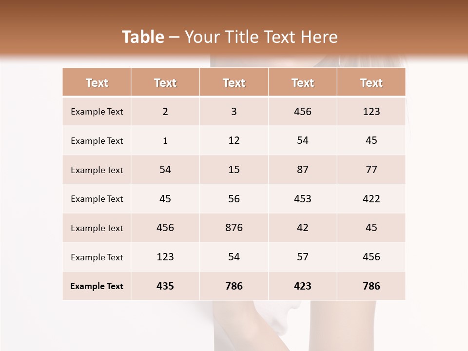 Beautiful Add Girl PowerPoint Template