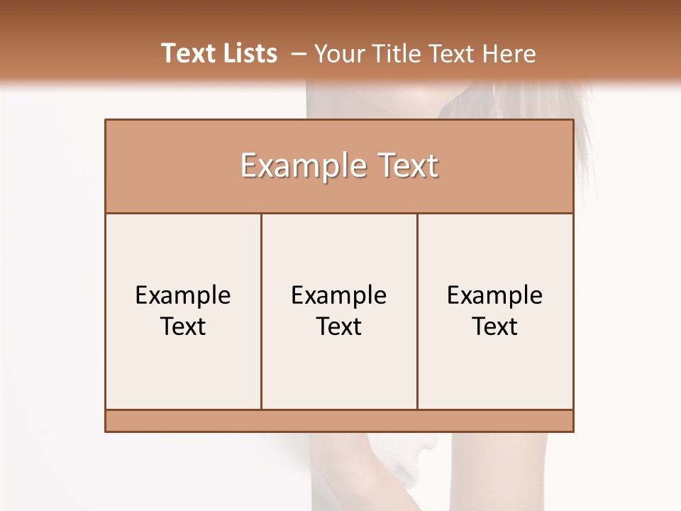 Beautiful Add Girl PowerPoint Template