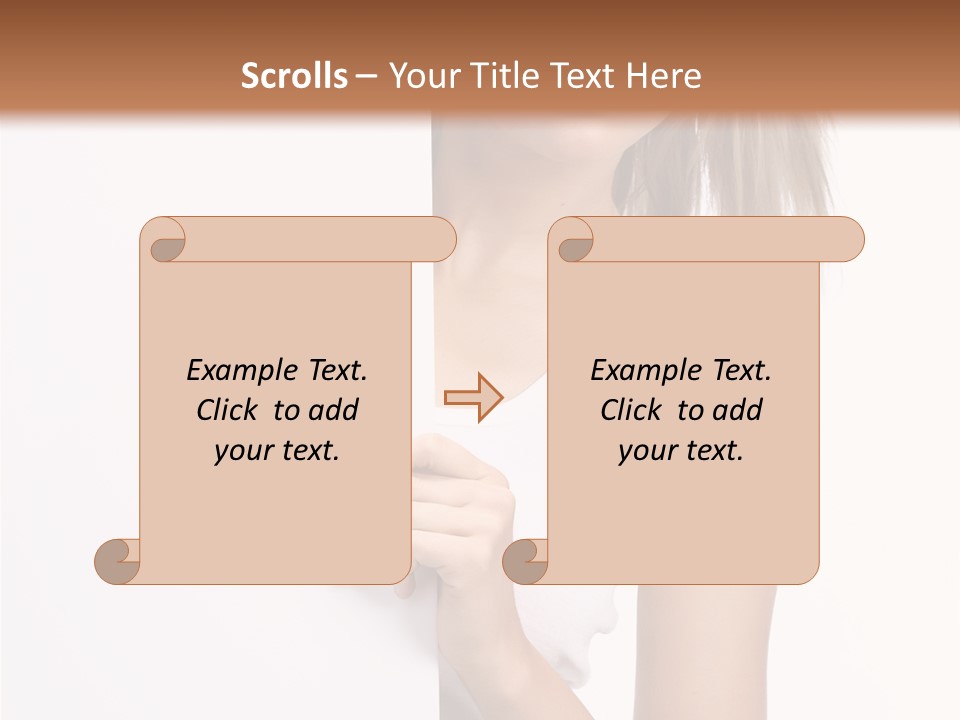 Beautiful Add Girl PowerPoint Template